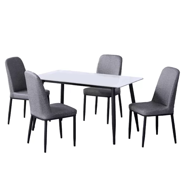 Elegant Ceramic Dining Set (1+4)