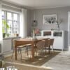 Beigewood Harmony – Table and 4 chairs, oak/Tonerud dark beige, 120/180 cm