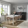 Cloudoak Beige Set – Table and 4 chairs, white/Tonerud dark beige, 120/180 cm
