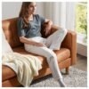 4 Seat Sofa with Chaise Longue Golden Brown