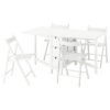 Sleek White Dining Set